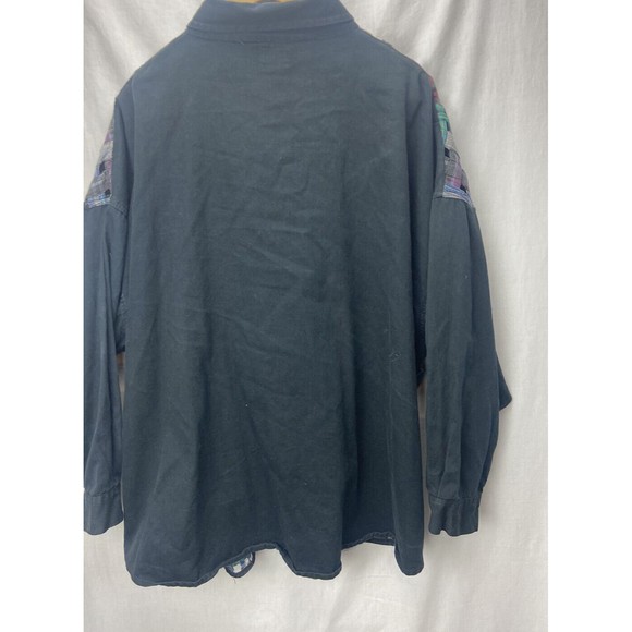 Halsey Collection Women’s Shirt Multicolored Size 3X Button Down Weave Patterned - Picture 6 of 10